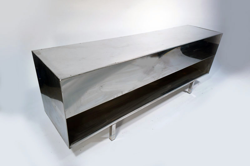 banco inox zapatero vestuario repisa 2lados 60x165x40 (60eu.) 1u